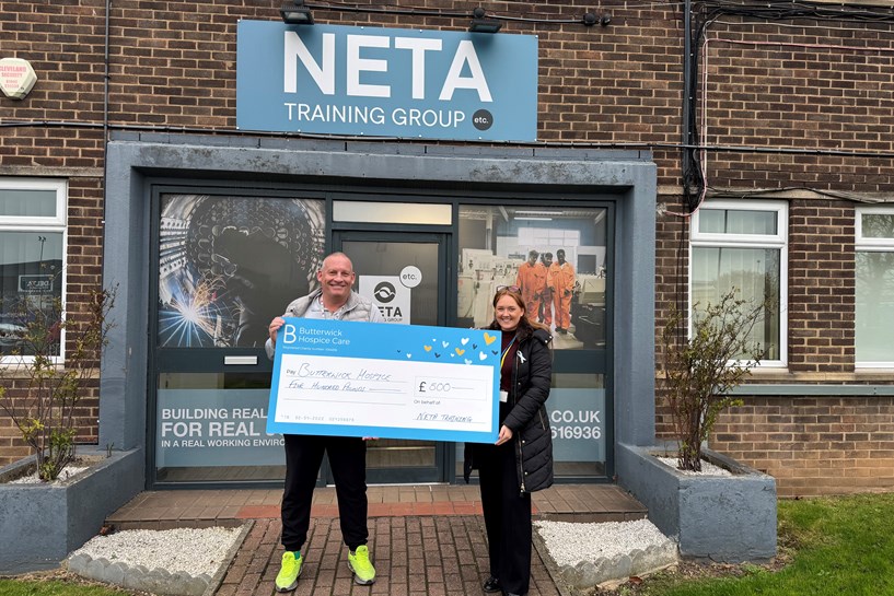 Butterwick Hospice Donation NETA Nov 24